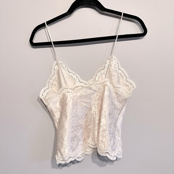 Christian Dior Vintage Lace Trim Embellished Lingerie Camisole Top - Picture 2 of 11